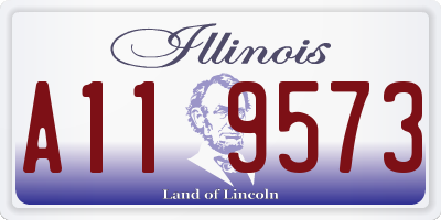 IL license plate A119573