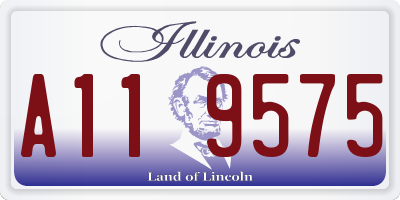 IL license plate A119575