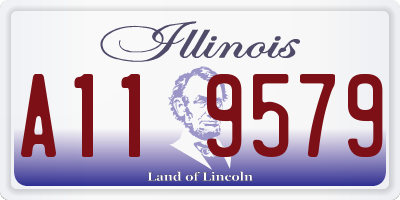 IL license plate A119579