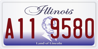 IL license plate A119580