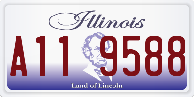 IL license plate A119588