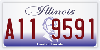 IL license plate A119591