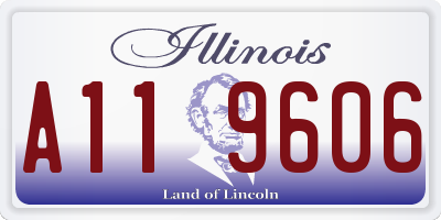 IL license plate A119606