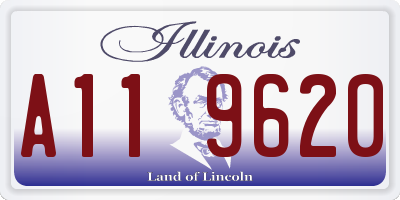 IL license plate A119620