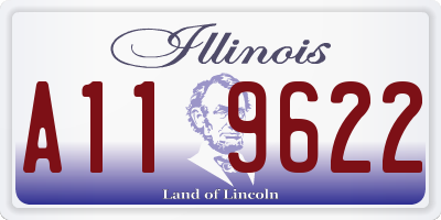 IL license plate A119622
