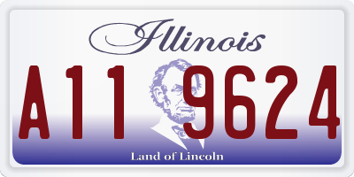 IL license plate A119624