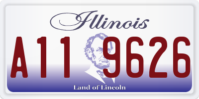IL license plate A119626