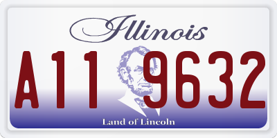 IL license plate A119632