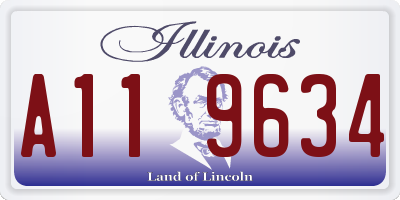IL license plate A119634