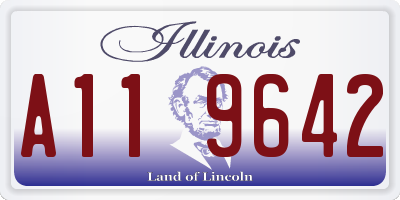 IL license plate A119642