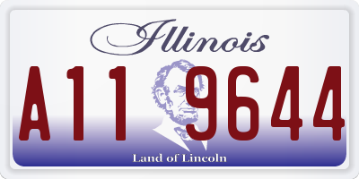 IL license plate A119644