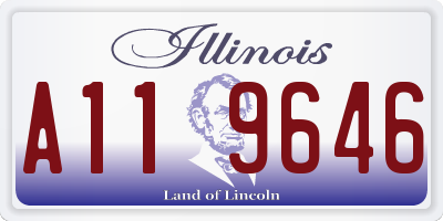 IL license plate A119646