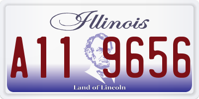 IL license plate A119656