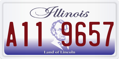 IL license plate A119657