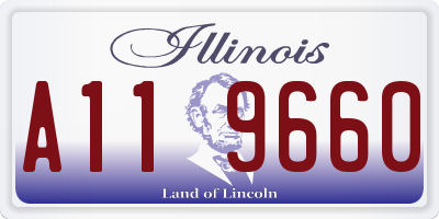 IL license plate A119660