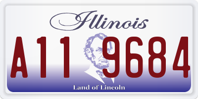 IL license plate A119684