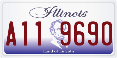IL license plate A119690