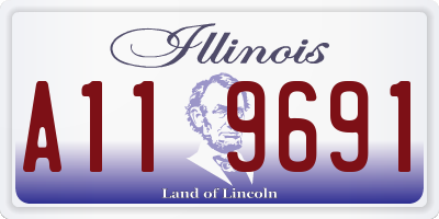 IL license plate A119691