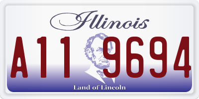 IL license plate A119694