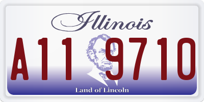 IL license plate A119710