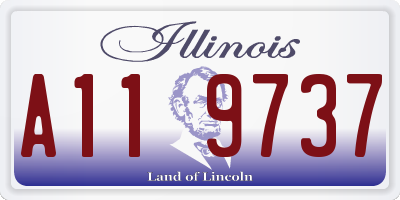 IL license plate A119737