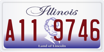 IL license plate A119746