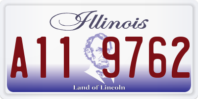 IL license plate A119762
