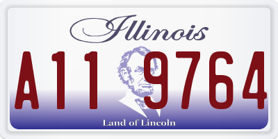 IL license plate A119764