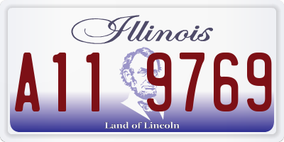 IL license plate A119769