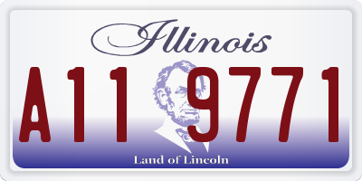 IL license plate A119771