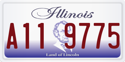 IL license plate A119775