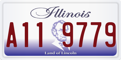 IL license plate A119779