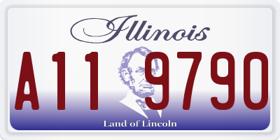 IL license plate A119790