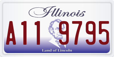 IL license plate A119795