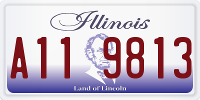IL license plate A119813