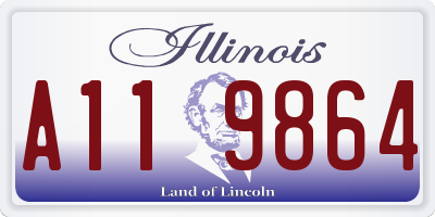 IL license plate A119864