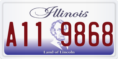 IL license plate A119868