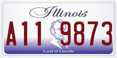 IL license plate A119873