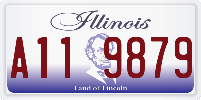 IL license plate A119879