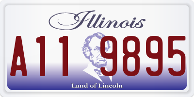 IL license plate A119895