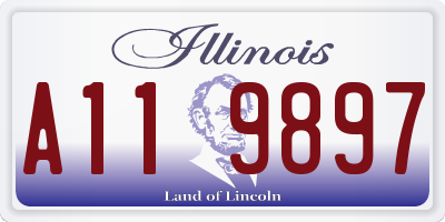 IL license plate A119897
