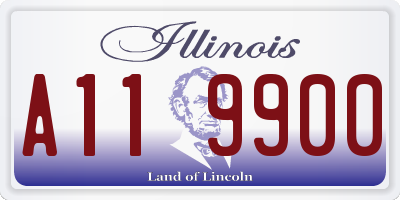 IL license plate A119900