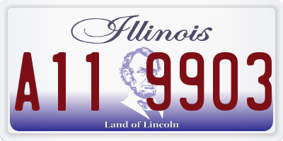 IL license plate A119903