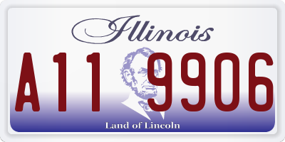 IL license plate A119906