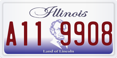 IL license plate A119908