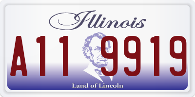 IL license plate A119919