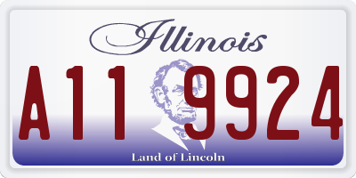 IL license plate A119924