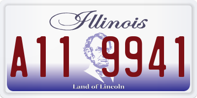 IL license plate A119941