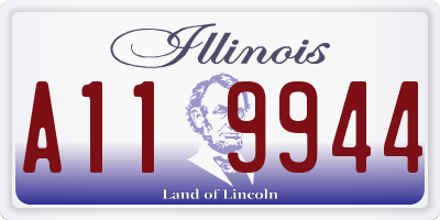 IL license plate A119944