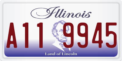 IL license plate A119945